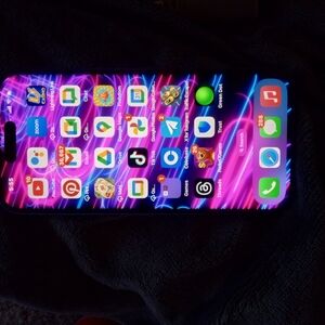 Vibrant Smartphone with Neon Display